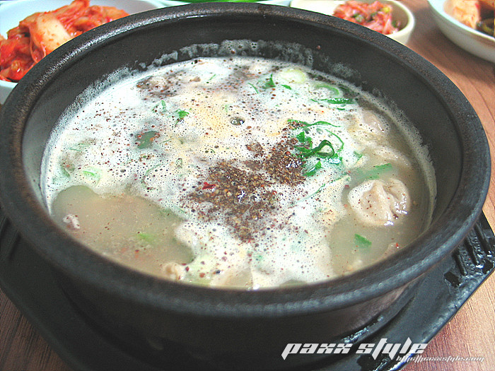 순대국밥 요리 인천 만수시장 비켜식당에서