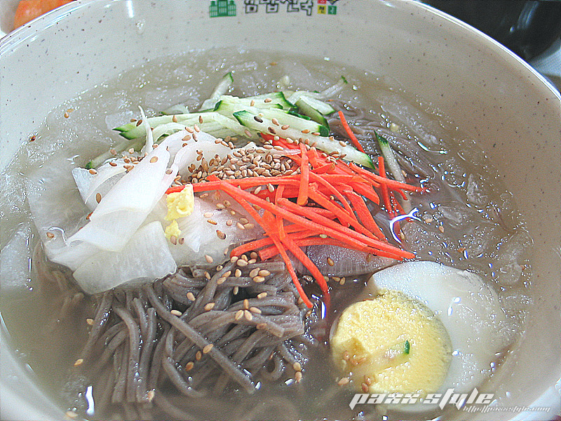 김밥천국 메밀 生 물비빔냉면